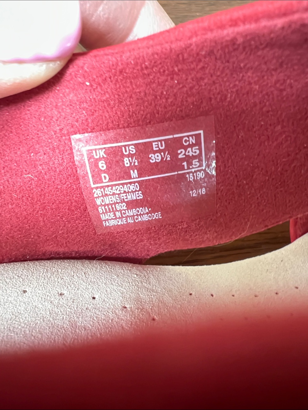 NWT, Clarks Lafley Alaine Red Suede Crossover Slingback Sandals - Picture 7 of 10
